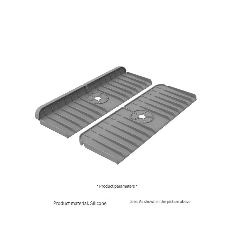 Tapis de robinet en silicone, esthétique épurée
