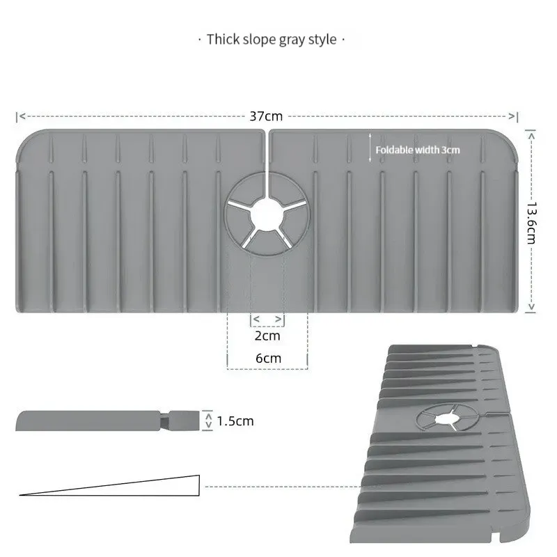Tapis de robinet en silicone, ambiance cuisine