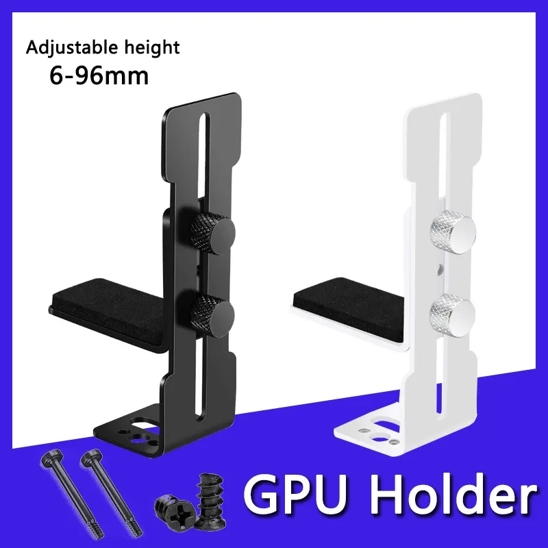 Support GPU réglable en métal, vue détaillée