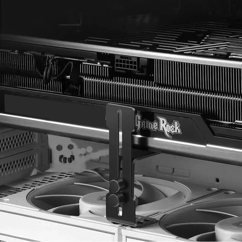 Support GPU réglable, vue latérale