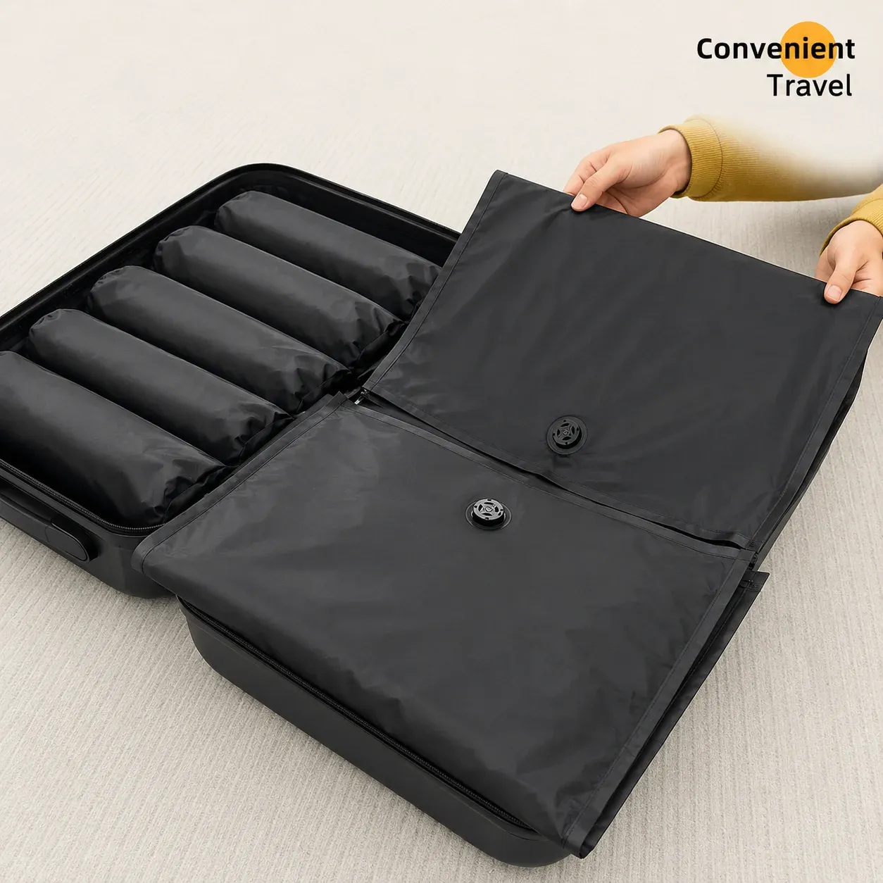Sac de compression portable à main, conçu pour les voyages intérieurs, 1 pièce - Image 1