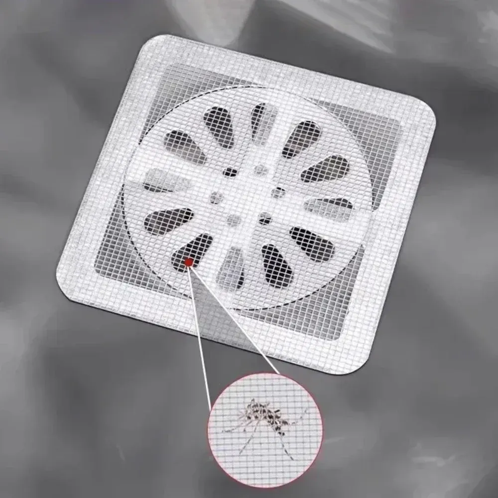Couvercle de vidange de douche jetable en maille avec filtre à cheveux pour salle de bains et cuisine 4