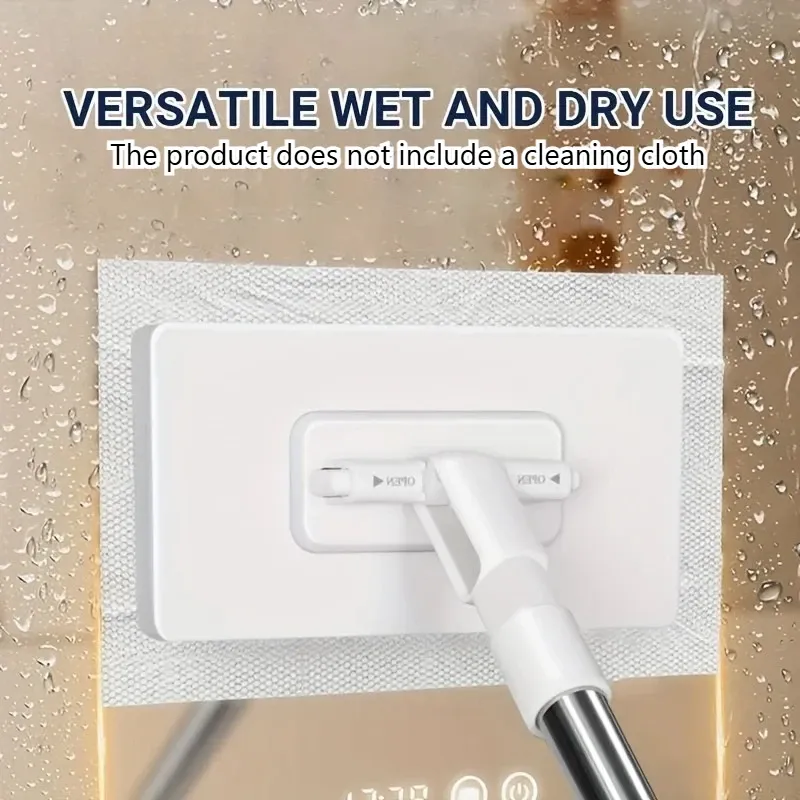 Serpillère plate compatible avec les chiffons standard, pour cuisine, salle de bain, sols et fenêtres 4