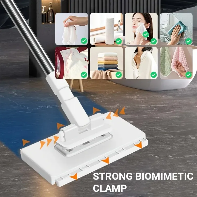 Serpillère plate en situation d'utilisation domestique