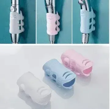 Support de pomme de douche sans perçage, fixation murale à ventouse en silicone pour marbre, verre et céramique 3