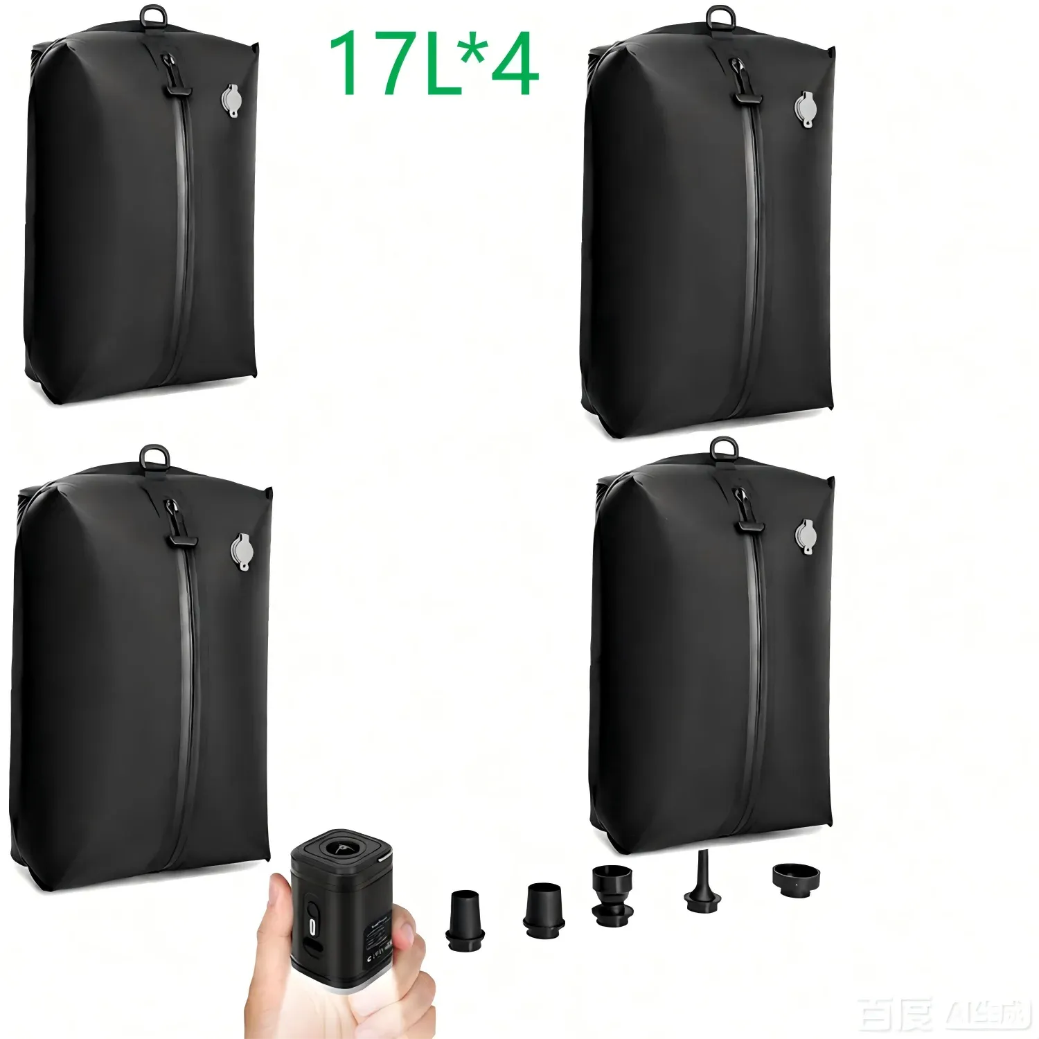 Sacs de compression sous vide pour bagages de voyage avec pompe, réutilisables et imperméables 11
