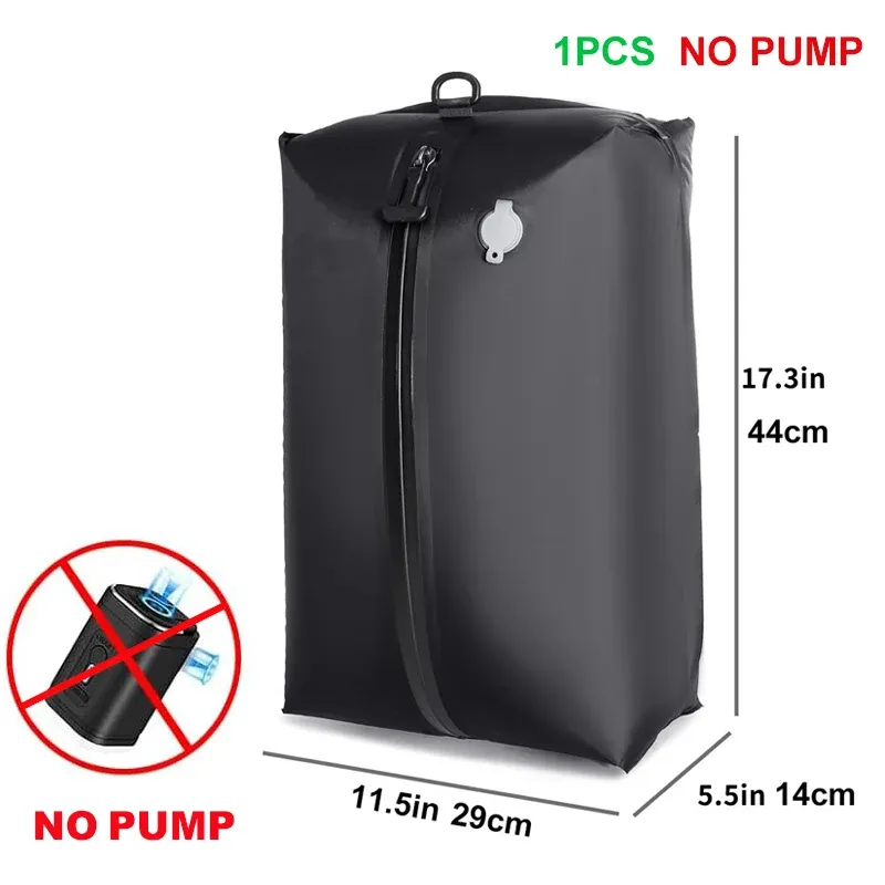 Sacs de compression sous vide pour bagages de voyage avec pompe, réutilisables et imperméables 8