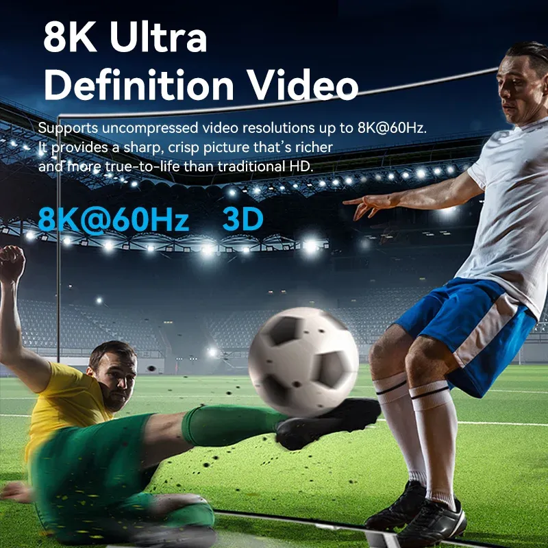 Vention – Répartiteur HDMI 2.1, 8K, 60 Hz, 4K 120 Hz, bidirectionnel, 2 en 1, compatible TV, Xiaomi, Xbox, PS4, PS5 et moniteurs HDMI, commutateur HDMI 6