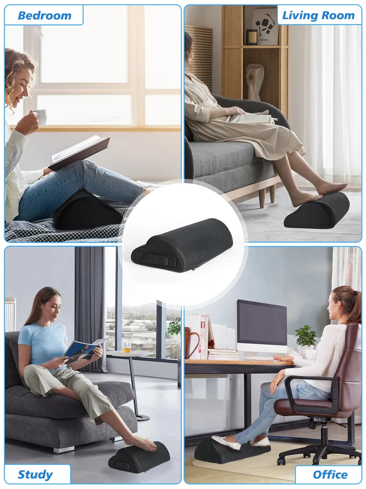 Détail du repose-pieds de bureau