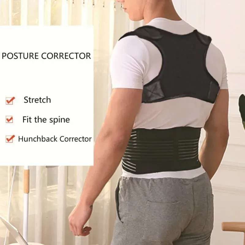 Correcteur de posture invisible pour le dos, attelle d'épaule réglable pour enfants et adultes 2