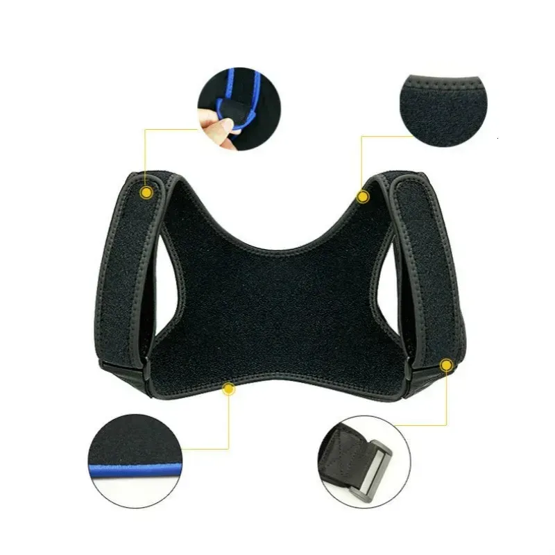 Correcteur de posture invisible pour le dos, attelle d'épaule réglable pour enfants et adultes 3