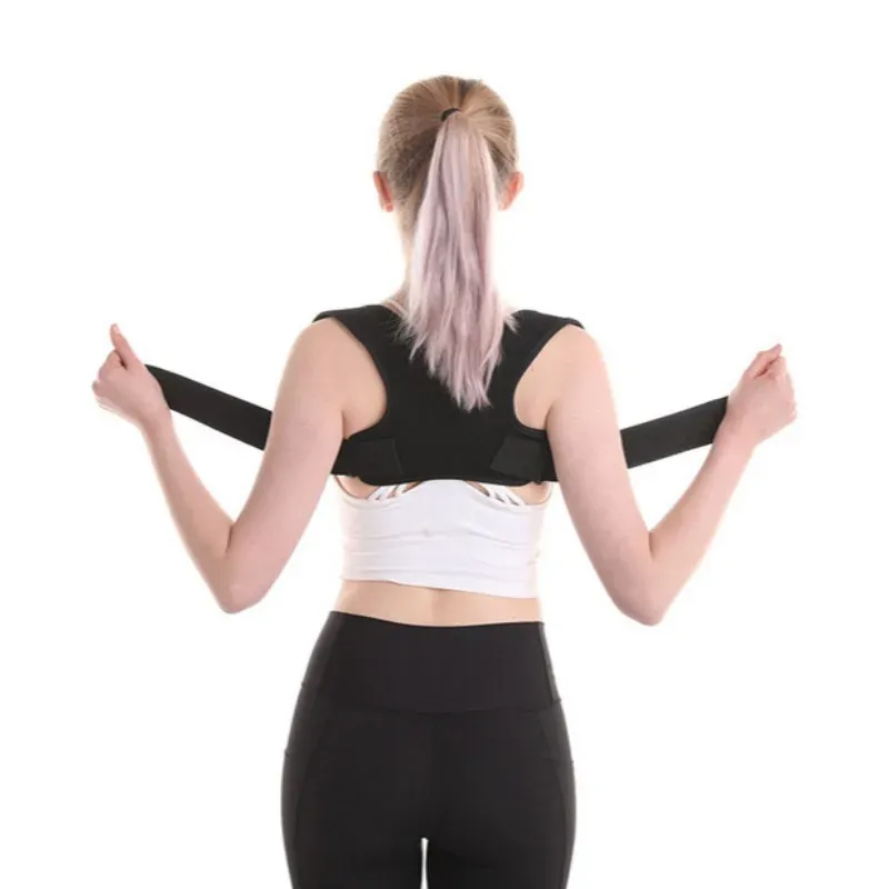 Correcteur de posture invisible pour le dos, attelle d'épaule réglable pour enfants et adultes 5