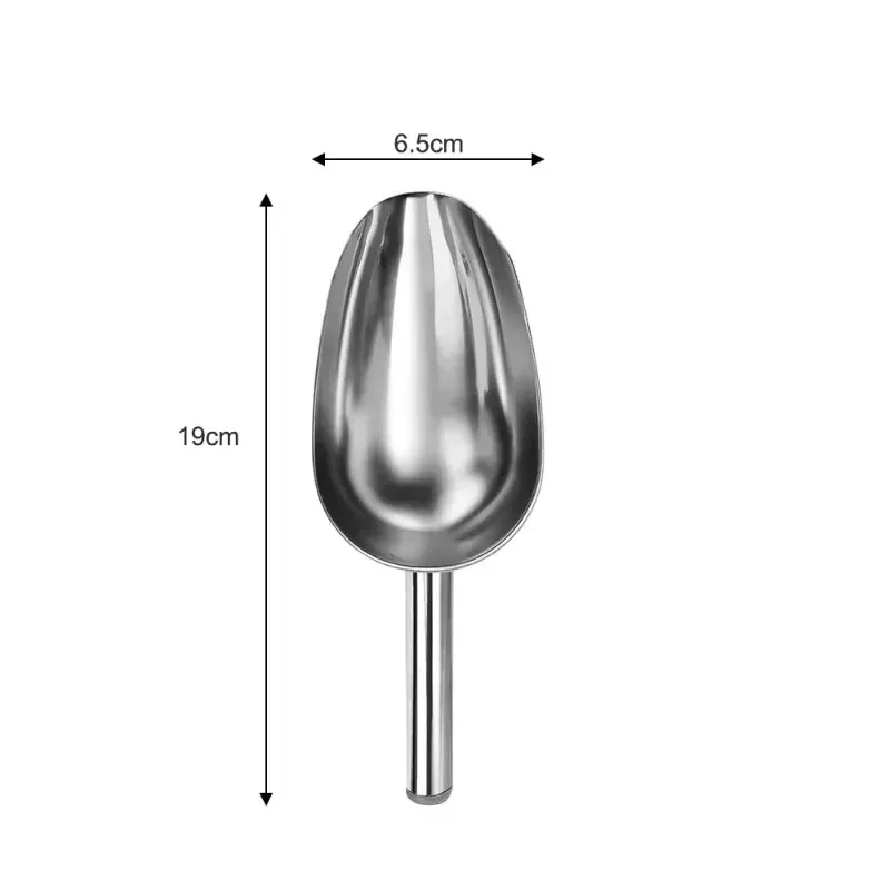 Pelle à glace multifonctionnelle en acier inoxydable avec cuillères doseuses pour aliments, café en grains et farine, lot de 3 10