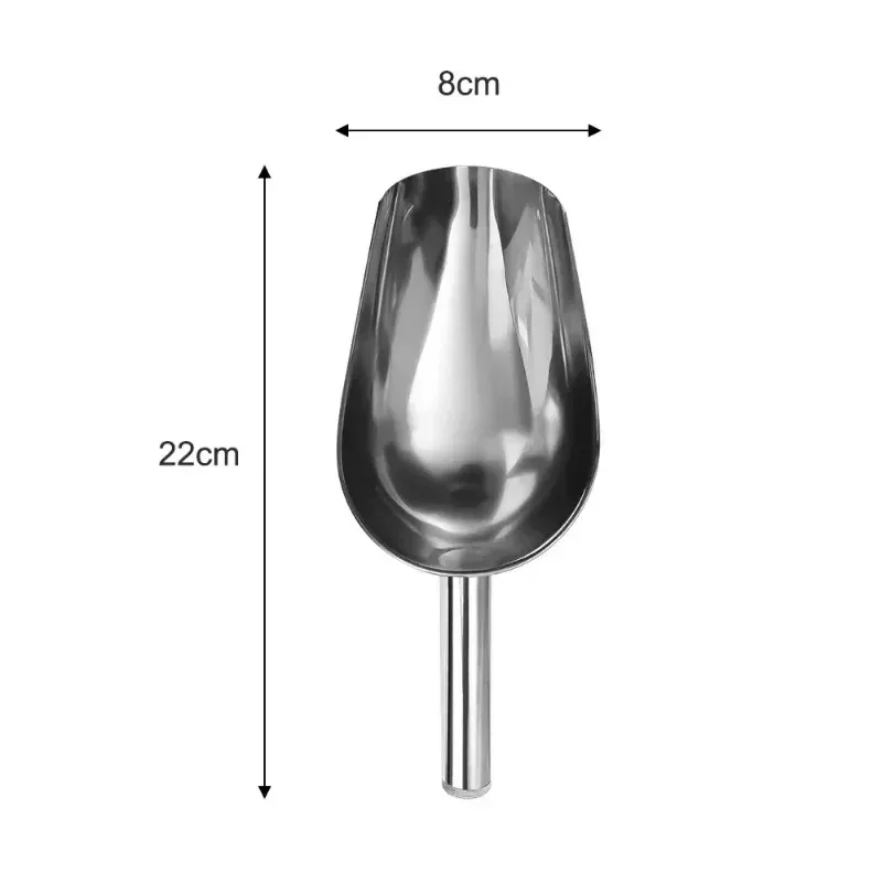 Pelle à glace multifonctionnelle en acier inoxydable avec cuillères doseuses pour aliments, café en grains et farine, lot de 3 9