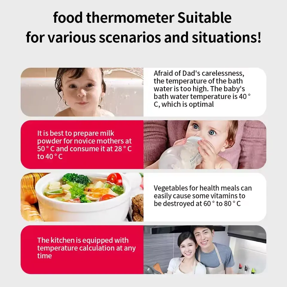 Thermomètre alimentaire numérique -50 à 300 °C pour viande, cuisine, barbecue et four 4