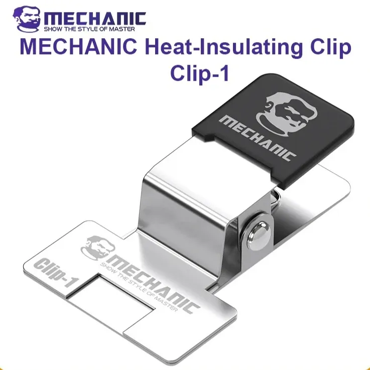 Pince de fixation MECHANIC Clip-1 pour câbles en nappe – Prévient le déplacement et les soudures froides lors des réparations de puces d'écrans de téléphones portables 1