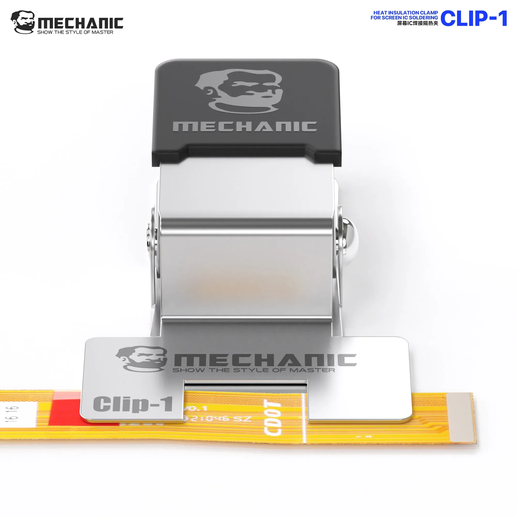 Pince de fixation MECHANIC Clip-1 pour câbles en nappe – Prévient le déplacement et les soudures froides lors des réparations de puces d'écrans de téléphones portables 6