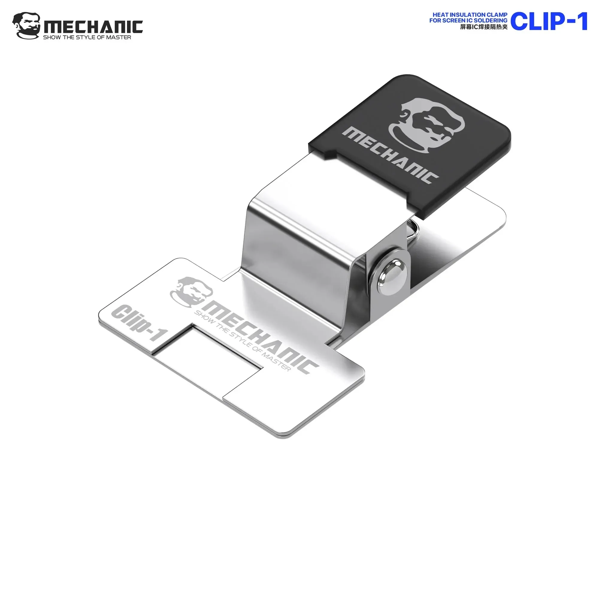 Pince de fixation MECHANIC Clip-1 pour câbles en nappe – Prévient le déplacement et les soudures froides lors des réparations de puces d'écrans de téléphones portables 7