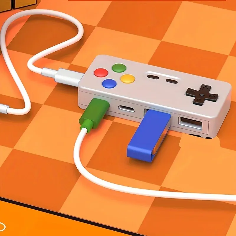 Hub USB créatif portable en situation d'utilisation