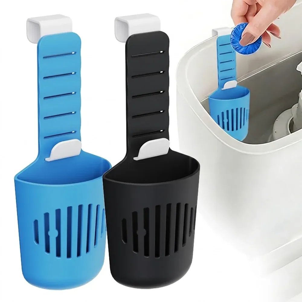 Support de tablettes en silicone pour réservoir de toilettes, nettoyant et désodorisant polyvalent à suspendre sur la cuvette - Image 1