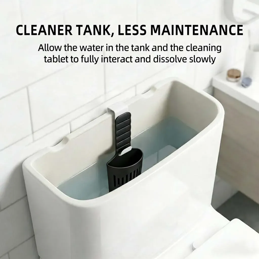 Support de tablettes en silicone pour réservoir de toilettes, nettoyant et désodorisant polyvalent à suspendre sur la cuvette 3