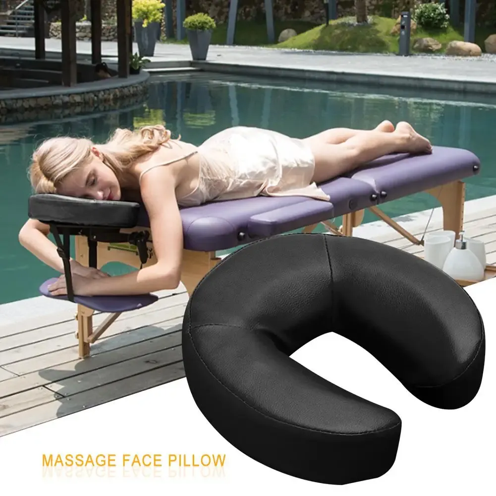 Détail du coussin facial en mousse à mémoire de forme