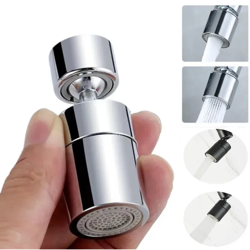 Filtre de tête de pulvérisation pour robinet de cuisine, 2 modes, rotation à 360°, buse anti-éclaboussures, aérateur de robinet d'évier de cuisine 1
