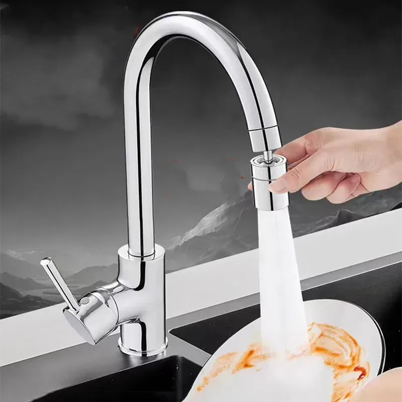 Embout pivotant de robinet de cuisine en situation