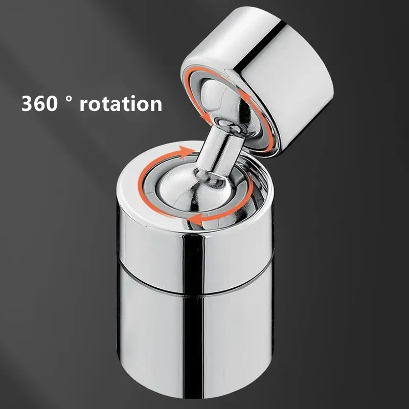Embout de robinet pivotant dans la cuisine