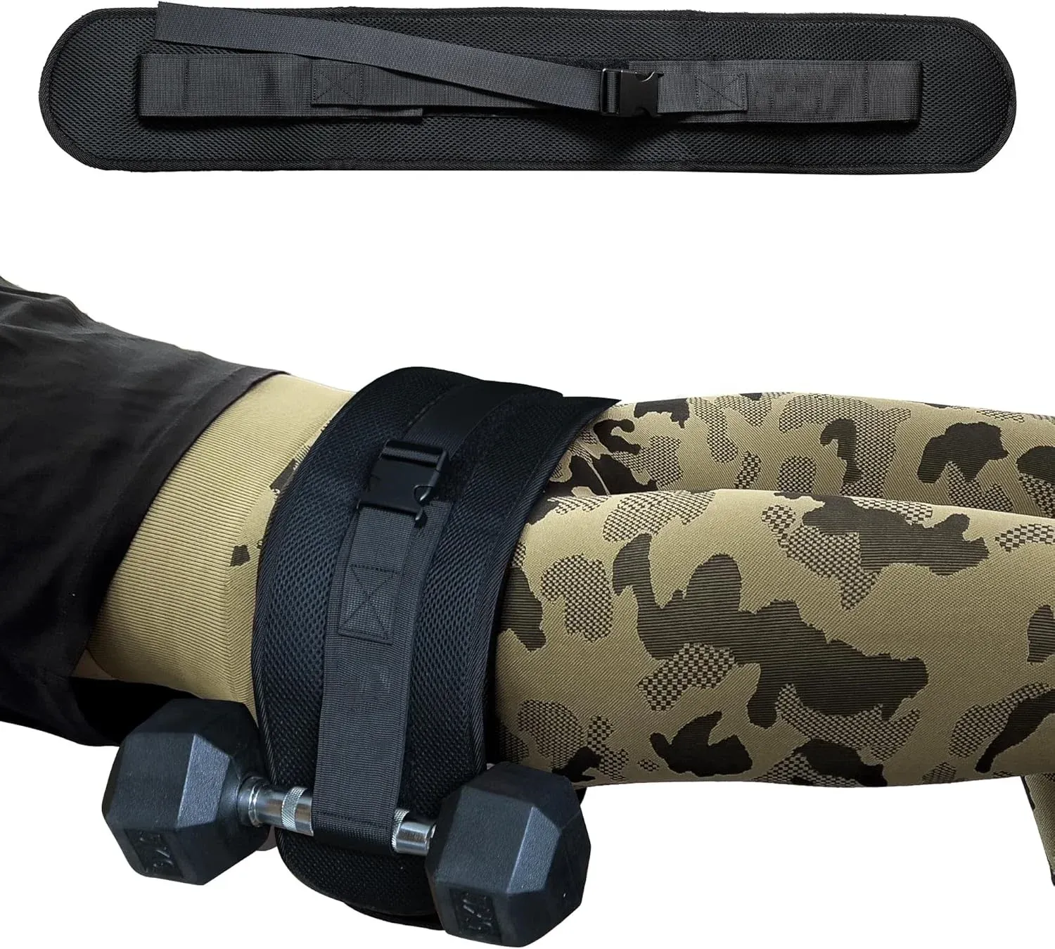 Ceinture unisexe pour poussées de hanche et renforcement des fessiers (Glute Bridge), avec poids intégrés à la taille 7