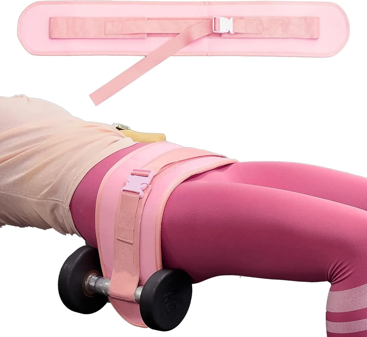 Ceinture unisexe pour poussées de hanche et renforcement des fessiers (Glute Bridge), avec poids intégrés à la taille 8