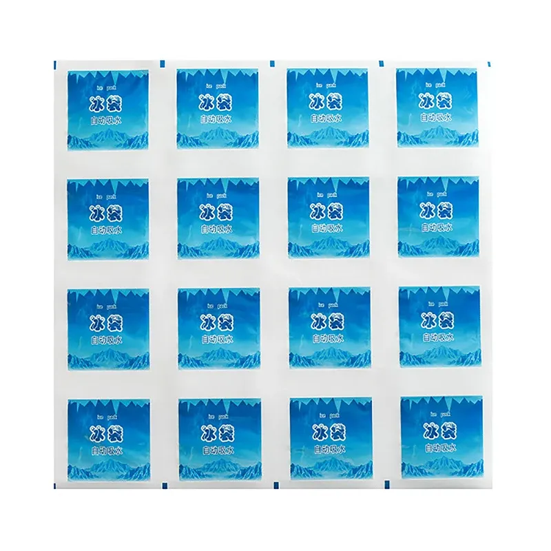 Sac de glace réutilisable en gel isolé, à absorption automatique d'eau 5
