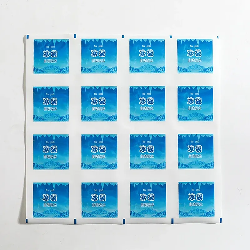 Sac de glace réutilisable en gel isolé, à absorption automatique d'eau 7