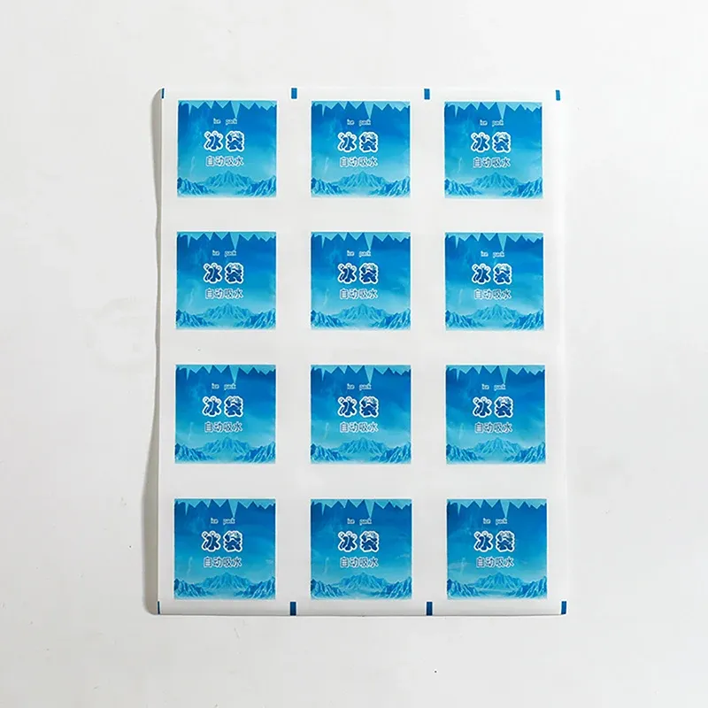 Sac de glace réutilisable en gel isolé, à absorption automatique d'eau 9