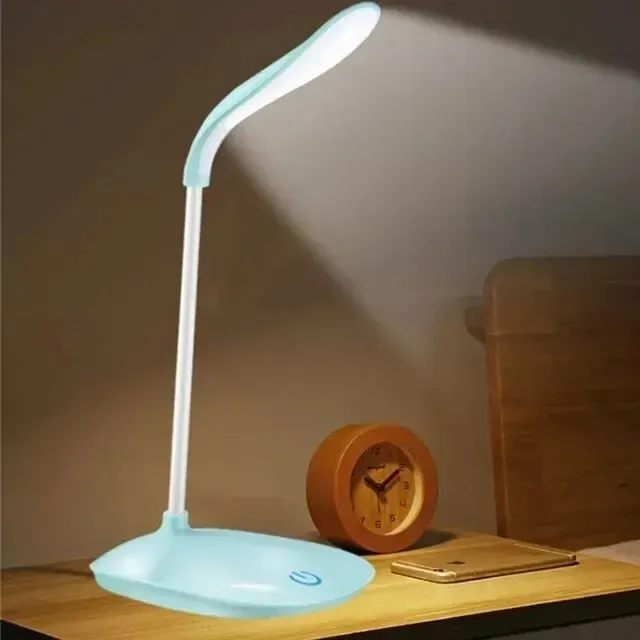 Lampe de bureau LED à intensité variable avec protection des yeux, veilleuse tactile et port USB 7