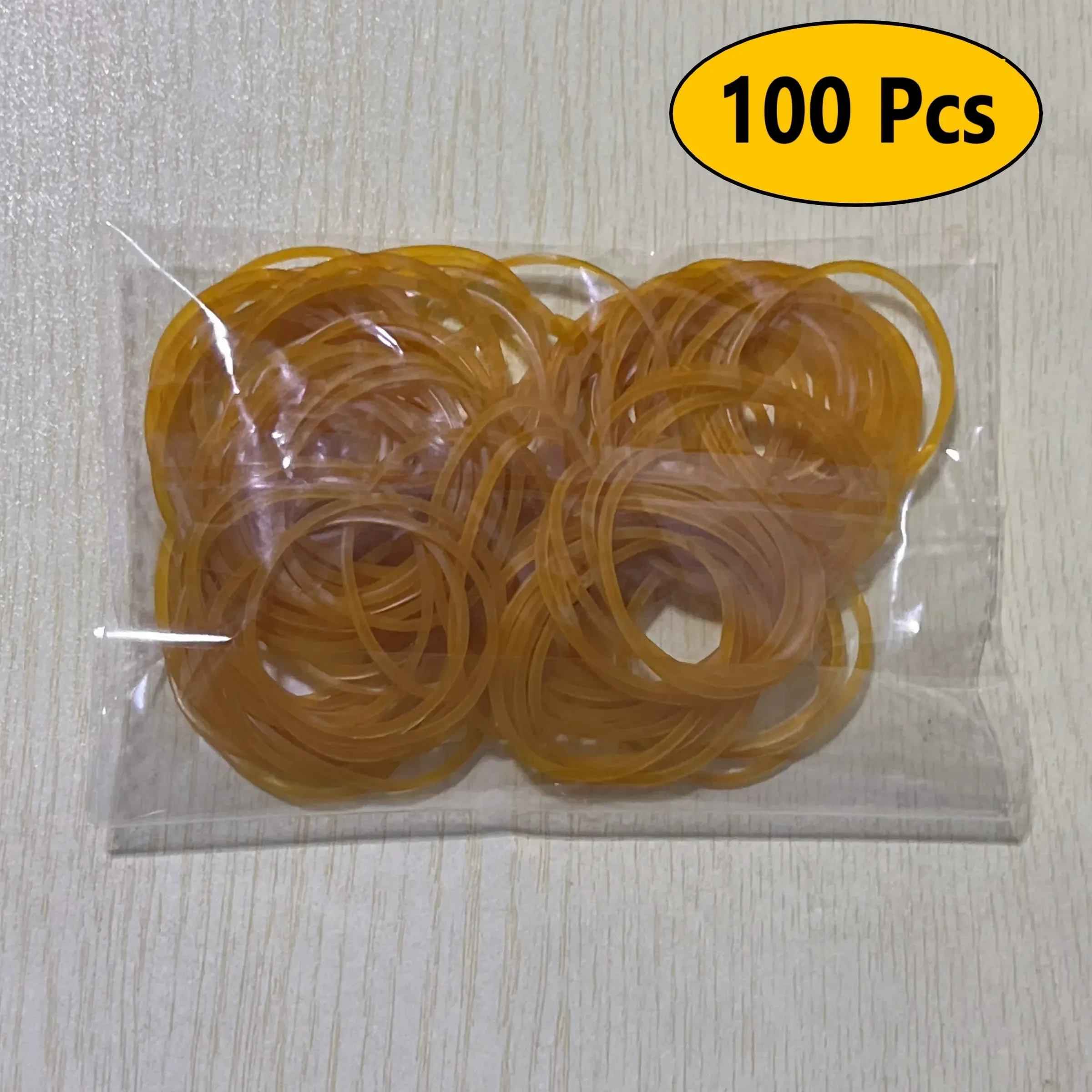 Élastiques jaunes haute élasticité, lot de 100, 300 ou 666 pièces, diamètre 38 mm, caoutchouc naturel durable 9