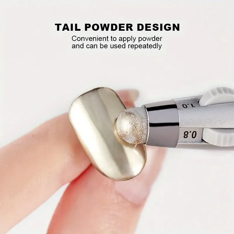 Stylo à points pour ongles en situation