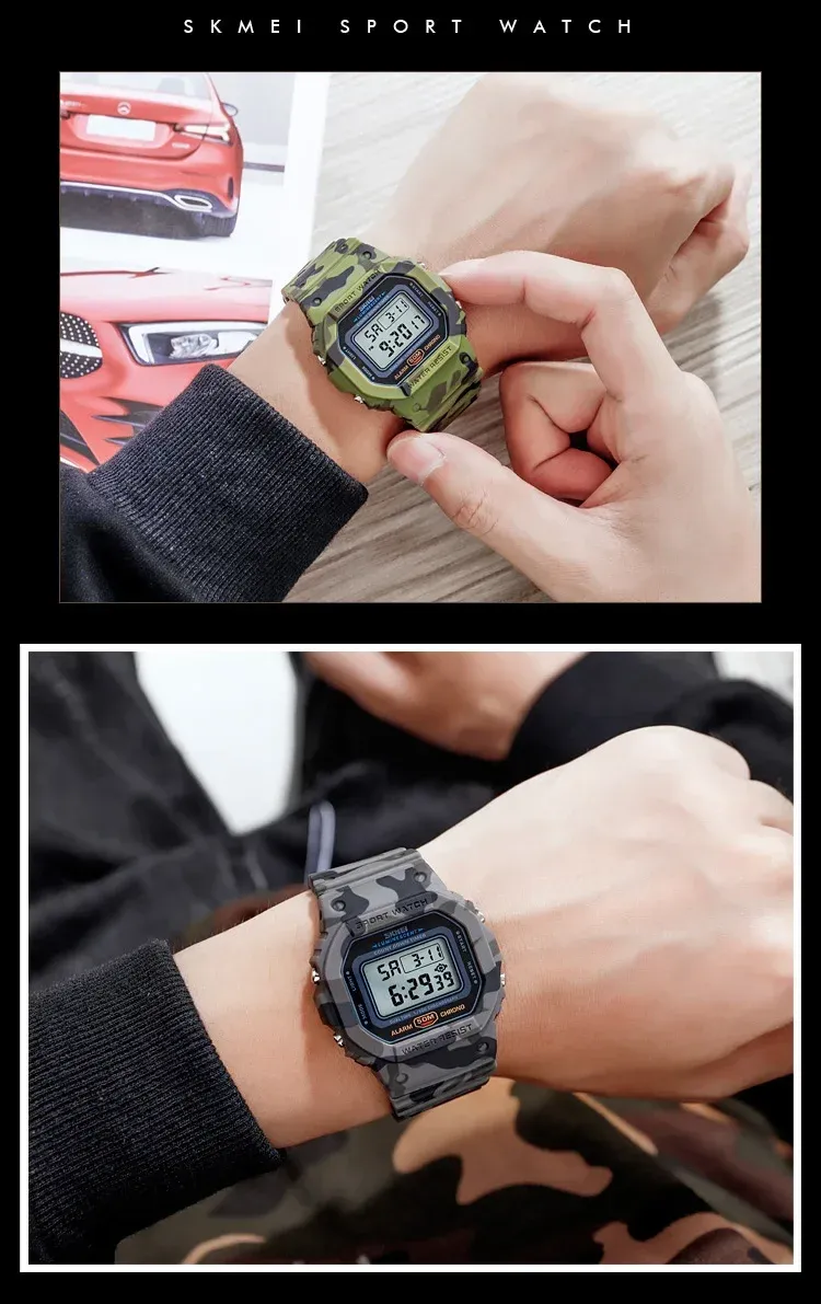Montre SKMEI 1628, finition raffinée