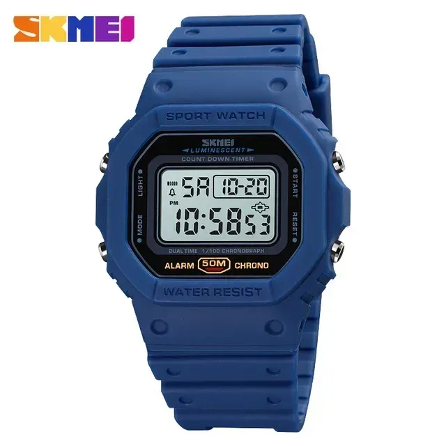 SKMEI 1628 Montre Numérique de Sport Homme Étanche, Électronique, Style Militaire Rétro-éclairé 10