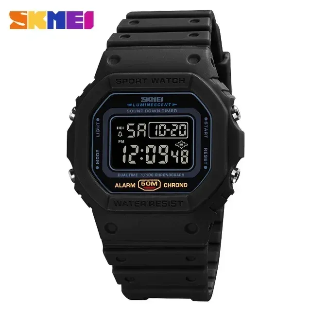 SKMEI 1628 Montre Numérique de Sport Homme Étanche, Électronique, Style Militaire Rétro-éclairé 8