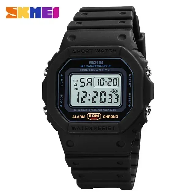 SKMEI 1628 Montre Numérique de Sport Homme Étanche, Électronique, Style Militaire Rétro-éclairé 7