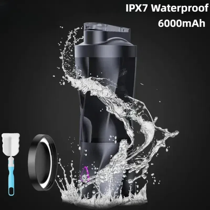 Presse-agrumes électrique portable, mixeur de fruits frais 700 ml multifonction, rechargeable par USB, mélangeur à smoothies et shakes avec gobelet de mélange extérieur 6