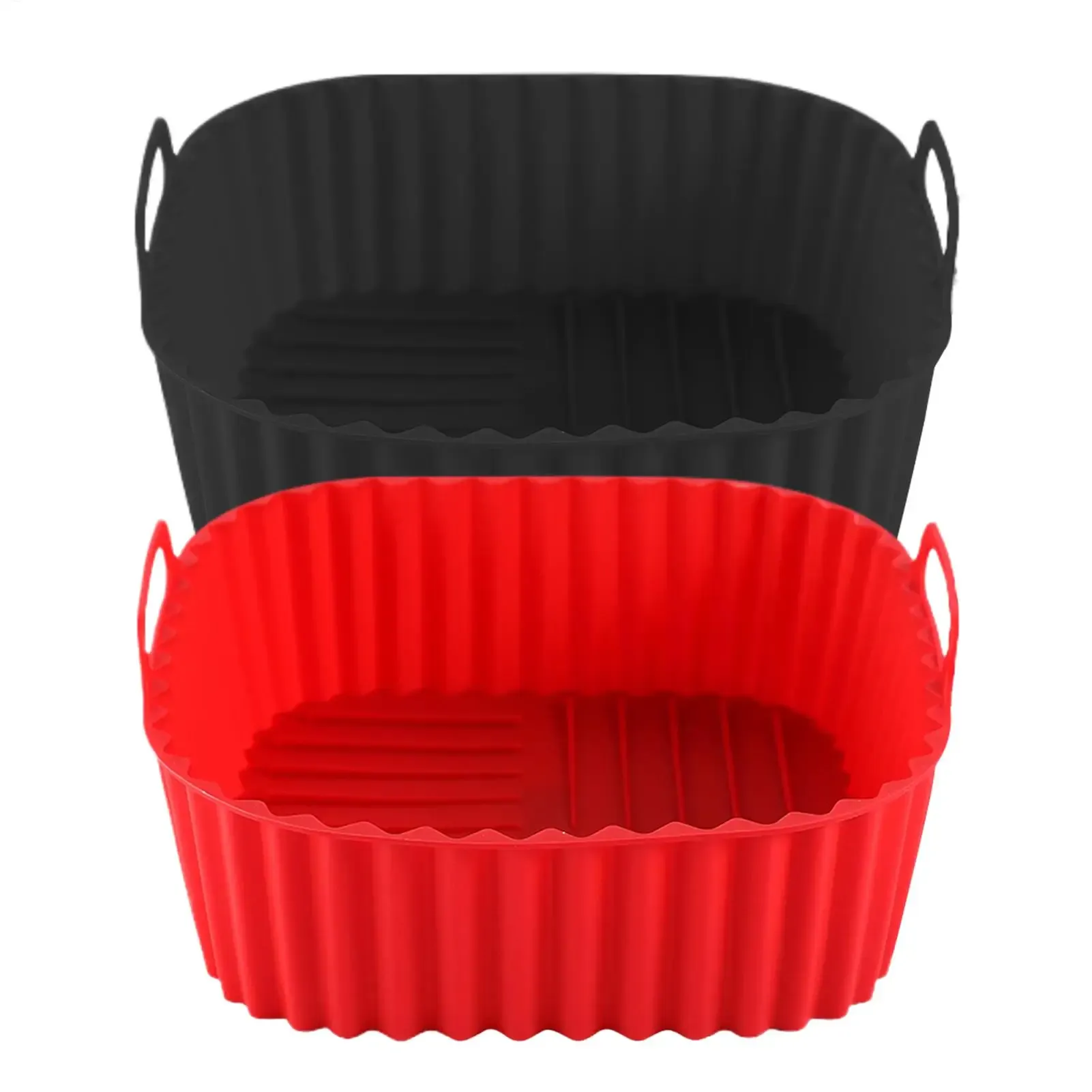 Doublures de friteuse à air en silicone, moule carré, panier, plaque, accessoires de cuisine, plaque à pizza antiadhésive réutilisable, four de cuisine - Image 1