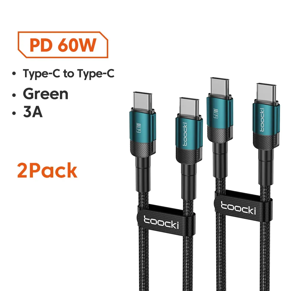 Câble Toocki 100 W USB-C vers USB-C, PD 3.0, charge rapide 4.0, compatible iPhone 15, MacBook, Samsung et Xiaomi 18