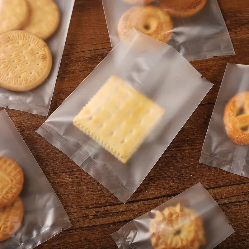 Sacs d'emballage en plastique givré alimentaire, épais et réutilisables pour biscuits, bonbons, cookies et gâteaux, avec machine de scellage LBSISI (usage bricolage, cuisson et cadeau) 4