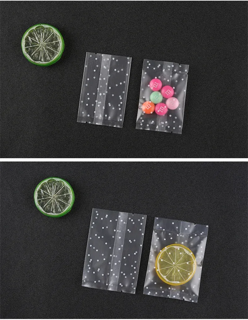 Sachets givrés pour présentation de bonbons