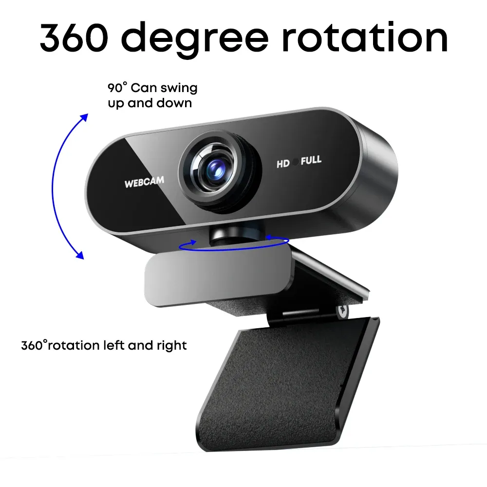 Webcam USB pour ordinateur portable et de bureau