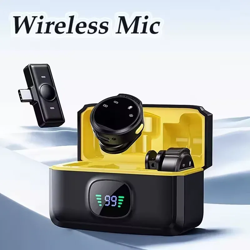Microphone Lavalier Sans Fil XinMic Anti-Bruit pour Streaming en Direct, Mini Micro Compatible Android Type-C et PC pour Enregistrement Extérieur et Interviews 3