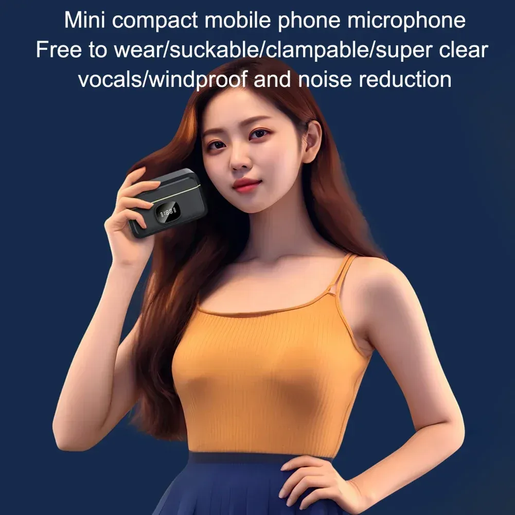 Microphone cravate sans fil, design compact
