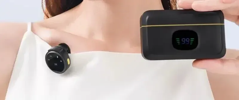 Microphone cravate sans fil, lifestyle